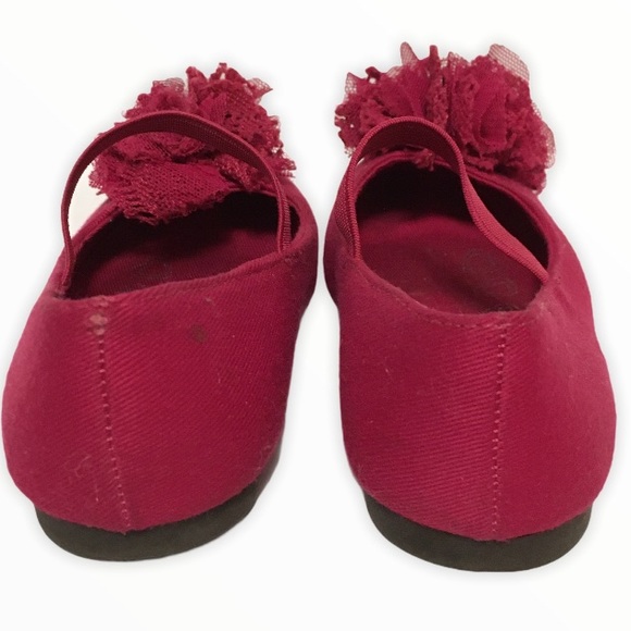Children's Place flats lace Pom detail Toddler 7 - Picture 6 of 7